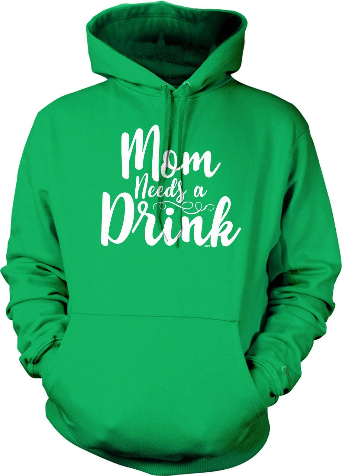 Mom Hooded Sweatshirt – Funny Mom Hoodie With Pouch Pocket & Double Ply Hood