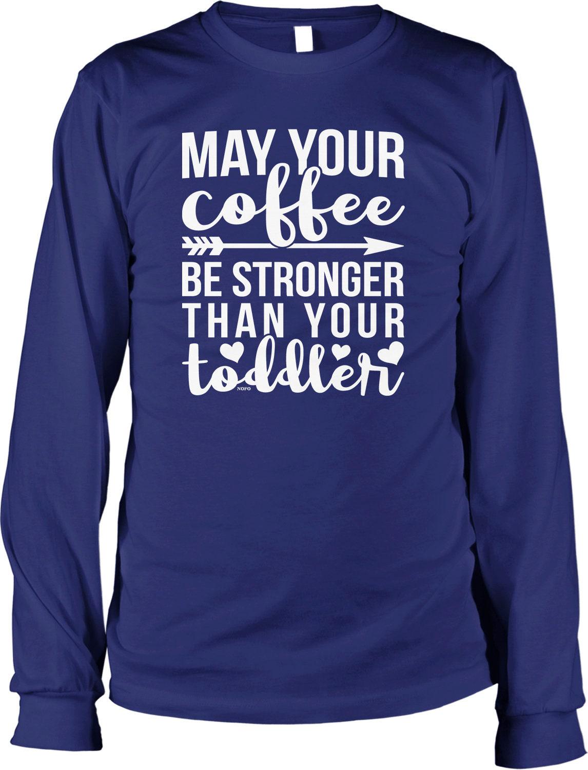 Long Sleeve Shirt - Casual Coffee Shirt With Pre Shrunk Cotton & Taped Neck