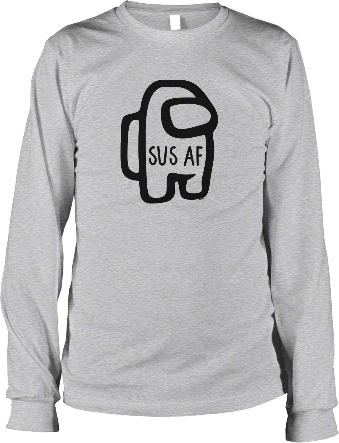 NOFO Clothing Co sus af Men's Long Sleeve Shirt, L LtGray