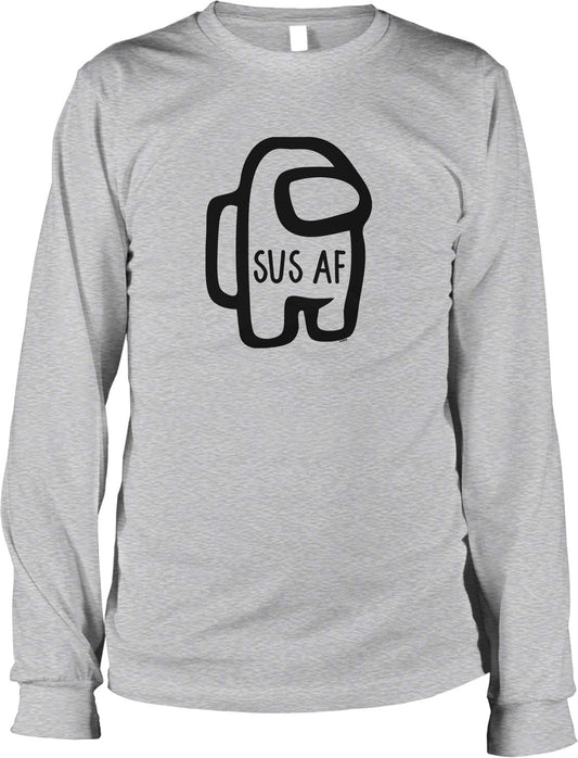 NOFO Clothing Co sus af Men's Long Sleeve Shirt, L LtGray