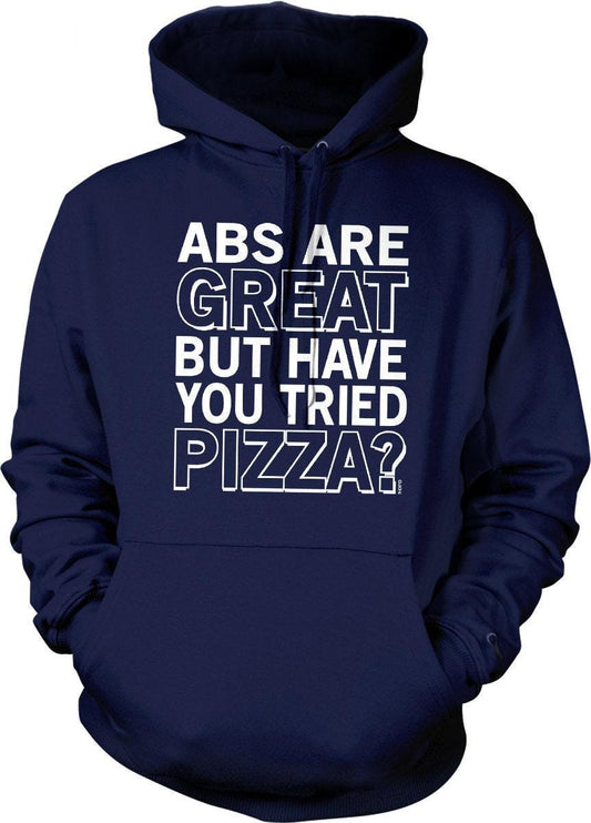 Pizza Hooded Sweatshirt – Funny Pizza Hoodie With Pouch Pocket & Double Ply Hood Design