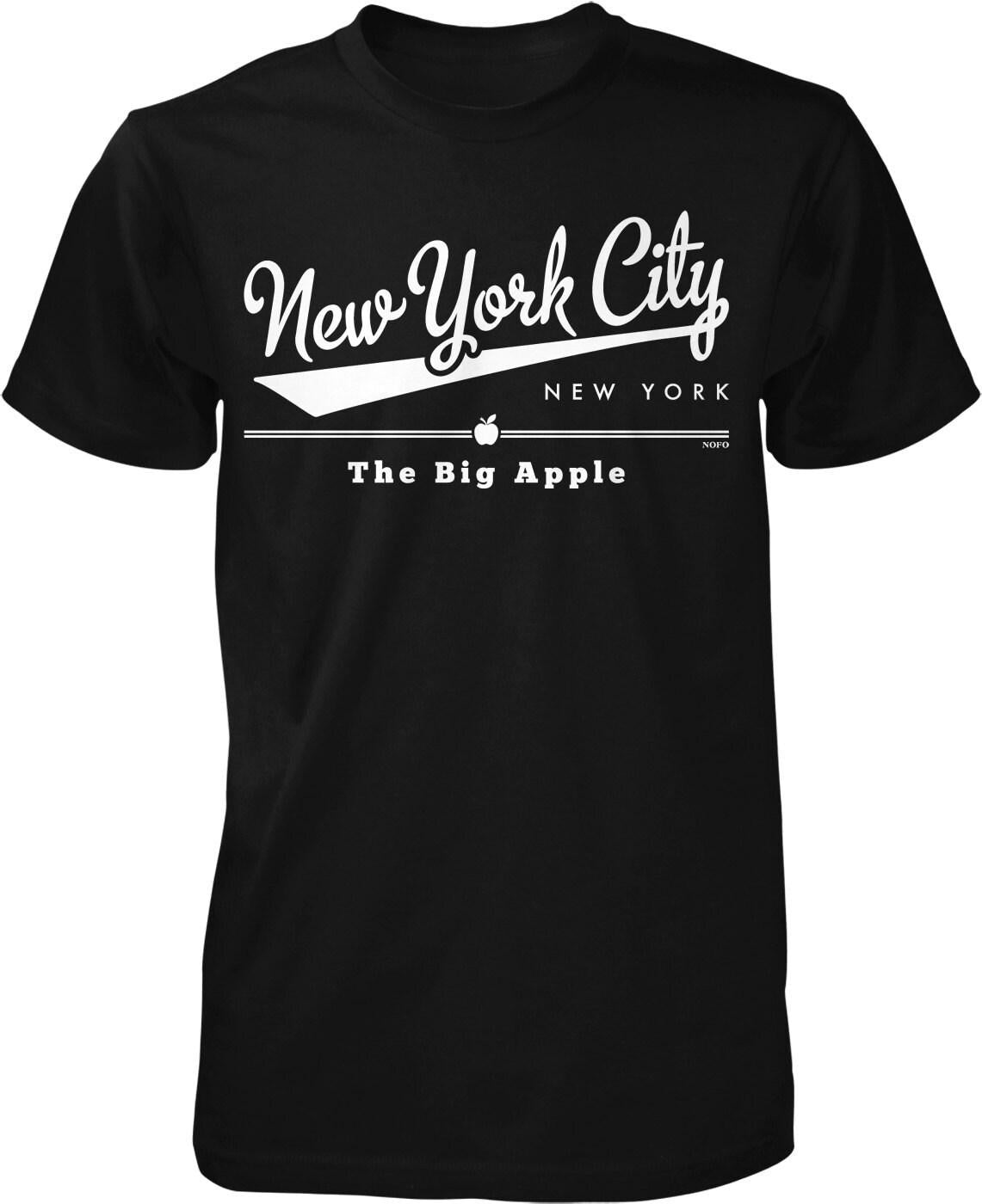 NYC Men's T-Shirt – Soft Cotton Urban City Tee With Seamless Rib Collar