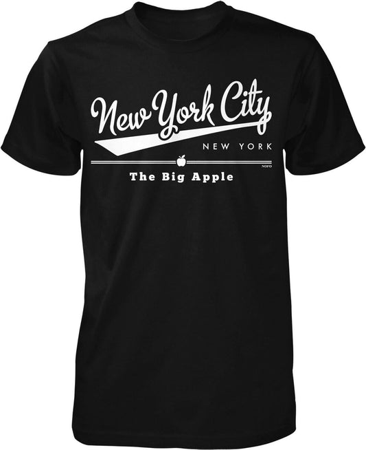 NYC Men's T-Shirt – Soft Cotton Urban City Tee With Seamless Rib Collar