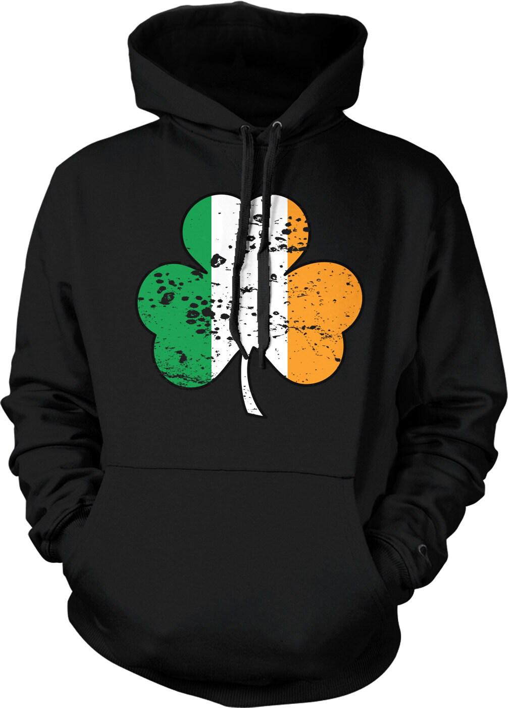 Irish Shamrock Hoodie - Cozy Celtic Sweatshirt With Pouch Pocket, Soft Cotton Blend