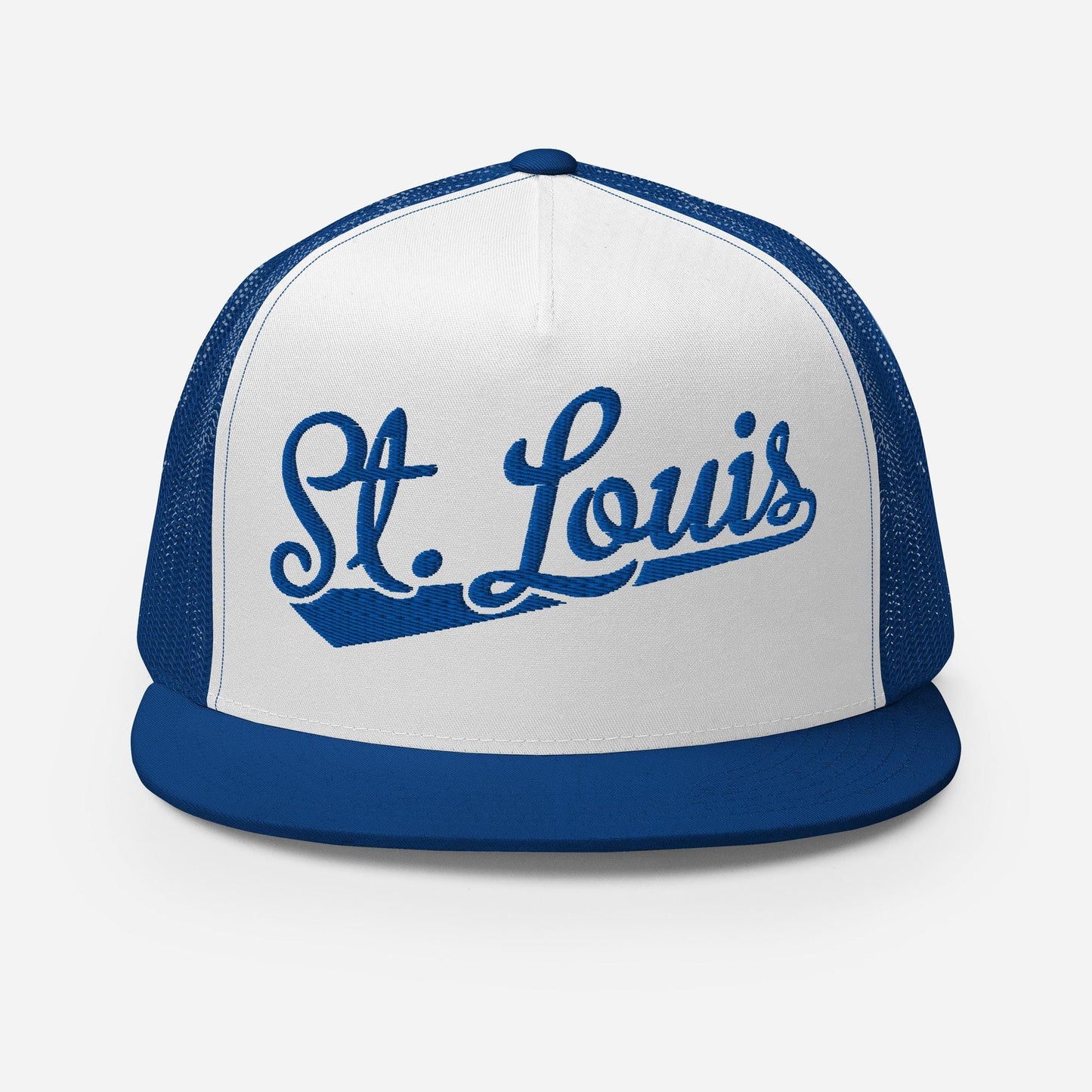 Snapback Trucker Hat – St Louis Baseball Cap With Breathable Mesh Back & Cotton Front Panel