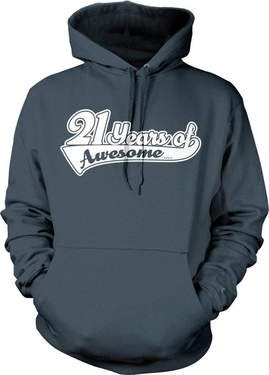 21st Birthday Sweatshirt - Cozy Birthday Hoodie With Fun Drinking Age Design