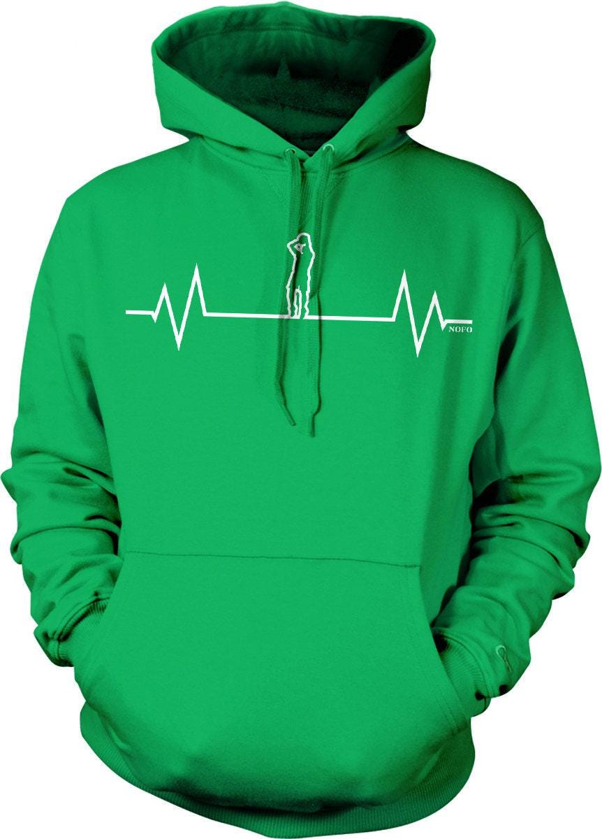 Basketball Hoodie - Black Heartbeat Design | Unisex Comfort Fit Pullover