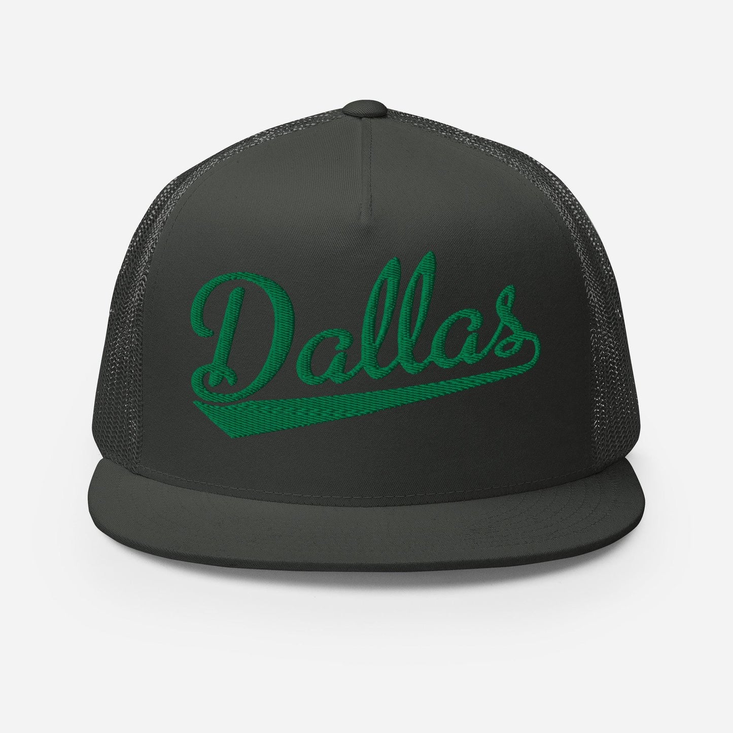 Dallas Snapback Hat – Custom Embroidered Flat Bill Cap with Mesh Back