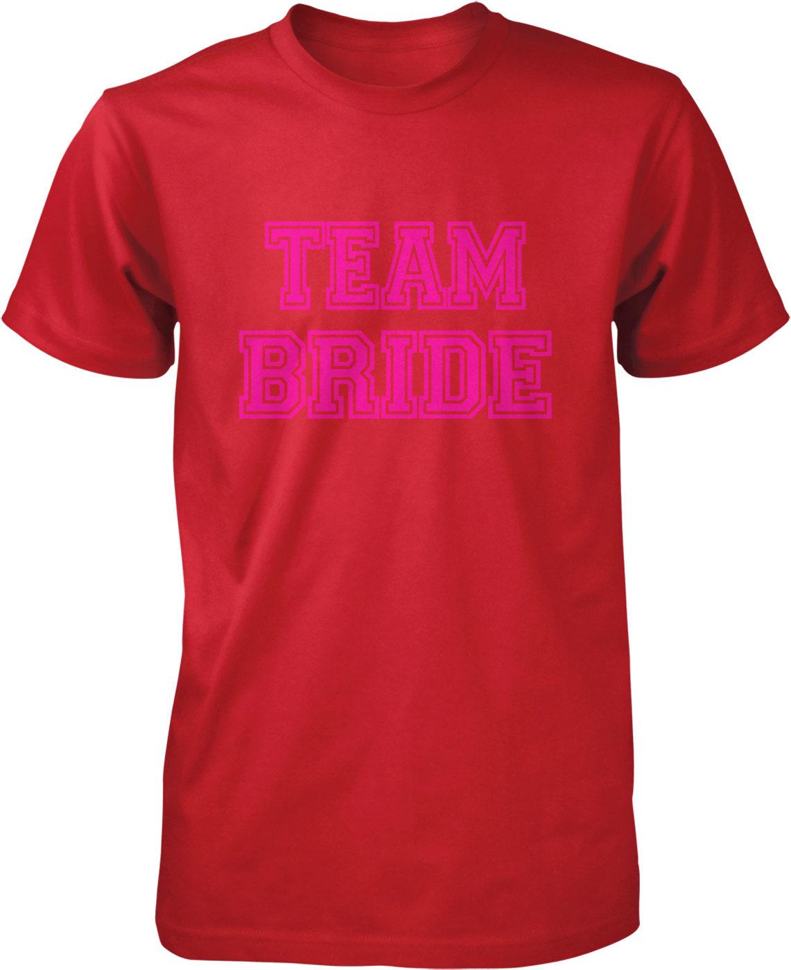 Team Bride T-Shirt – Cotton Men's Wedding Party Tee | Bachelorette Party Shirt