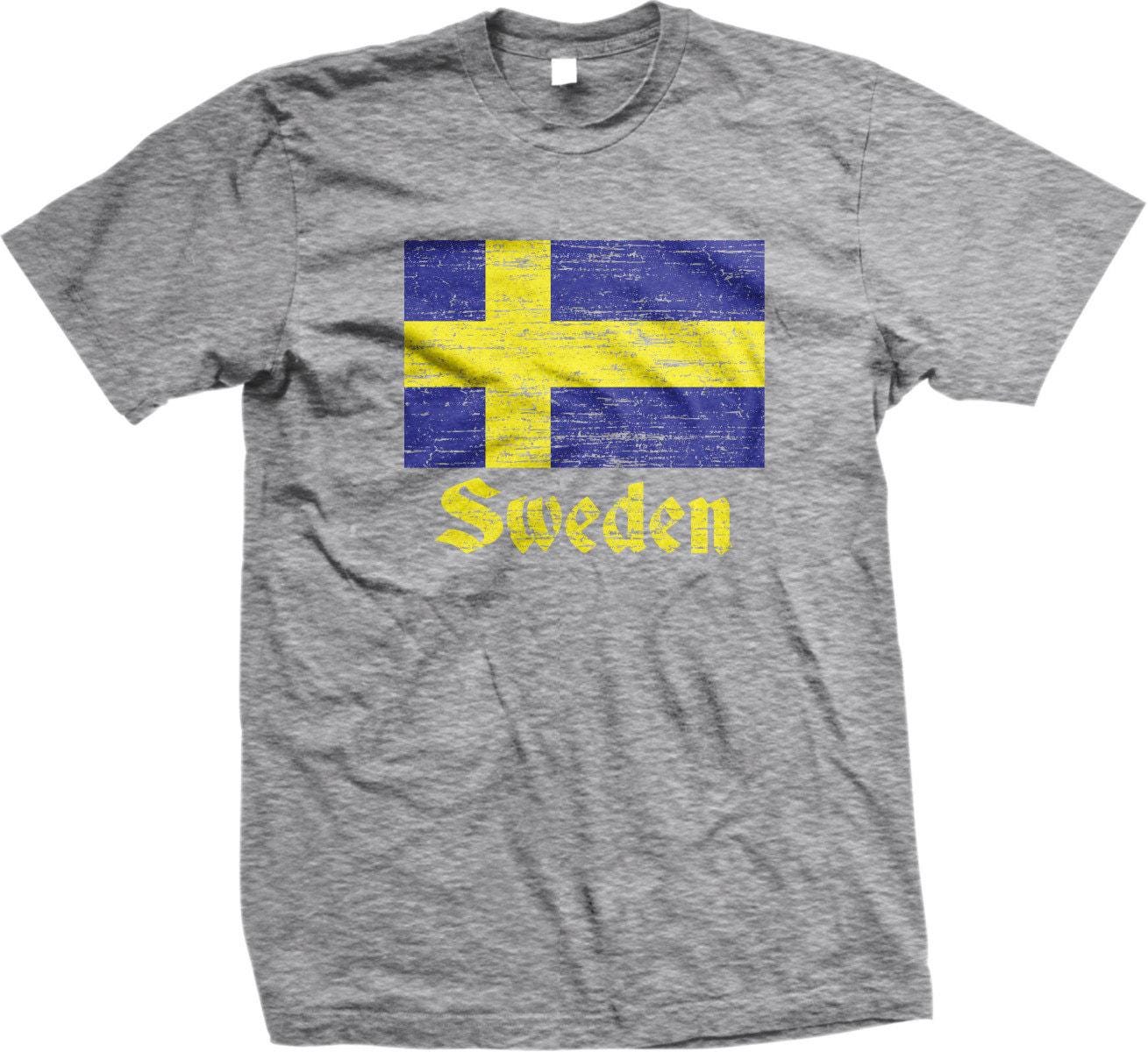 Sweden Pride T-Shirt – Swedish Flag Shirt | 100% Pre-Shrunk Cotton Tee