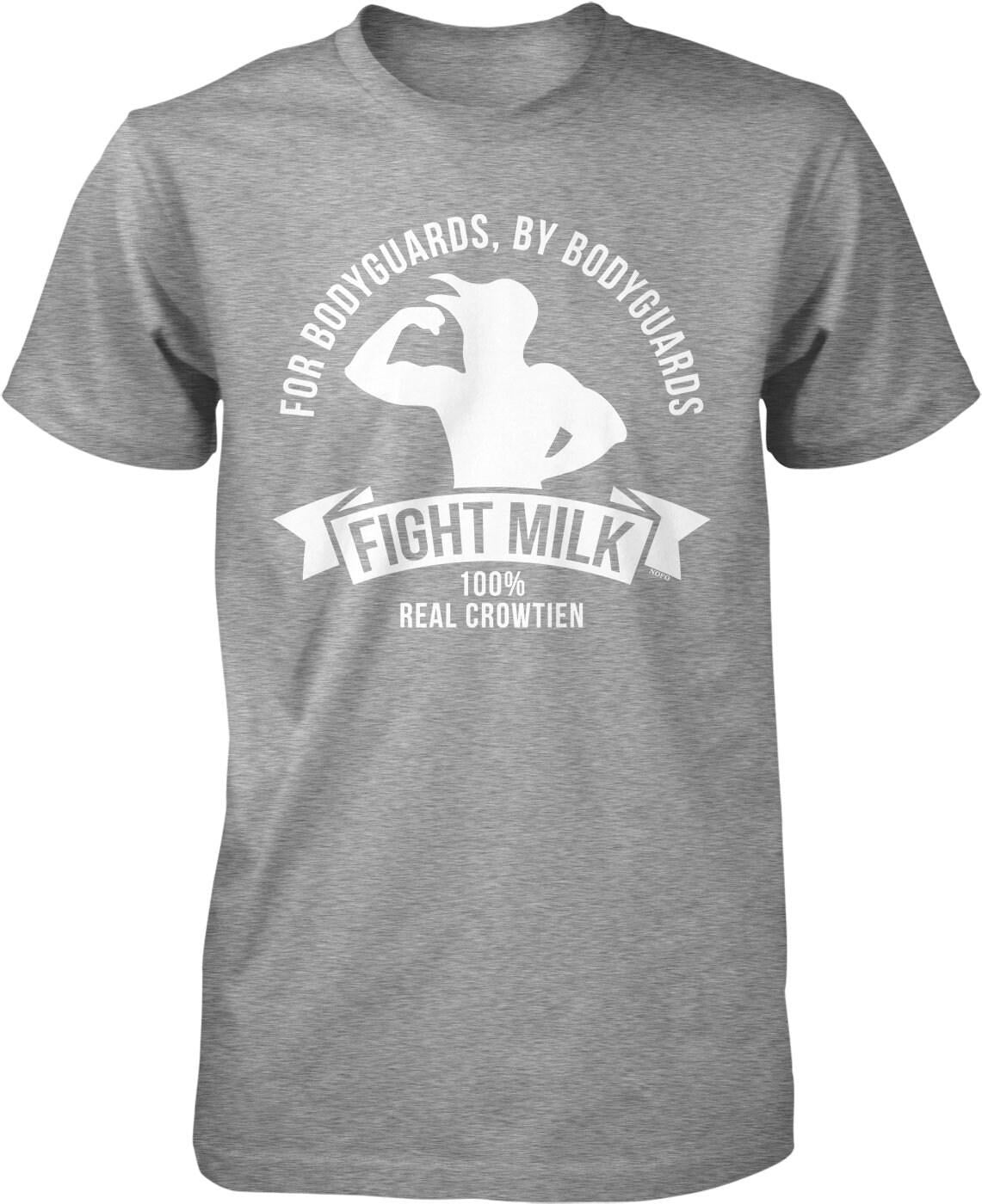 Fight Milk T-shirt – Men’s Graphic Tee with Pre-Shrunk Cotton, Durable Casual Shirt