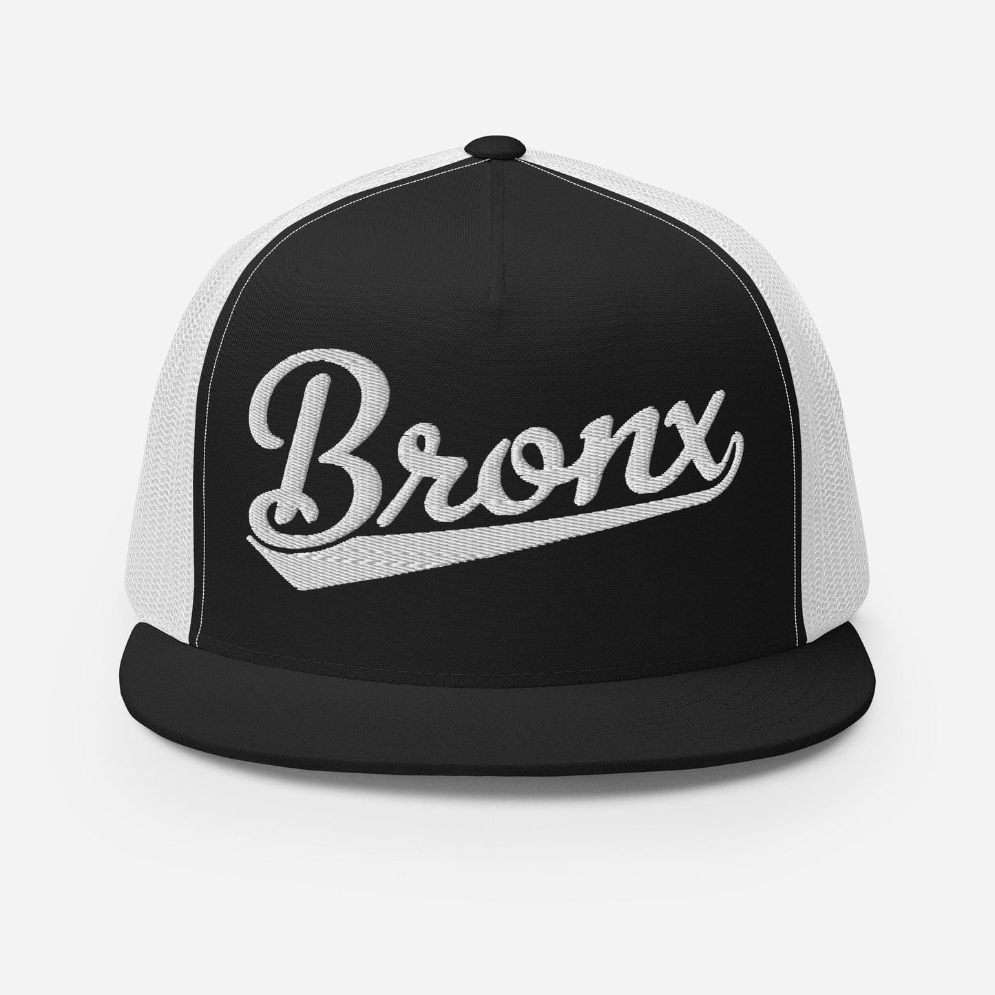 Bronx Snapback Trucker Hat – Five Panel Flat Bill Cap With Mesh Back & Adjustable Closure