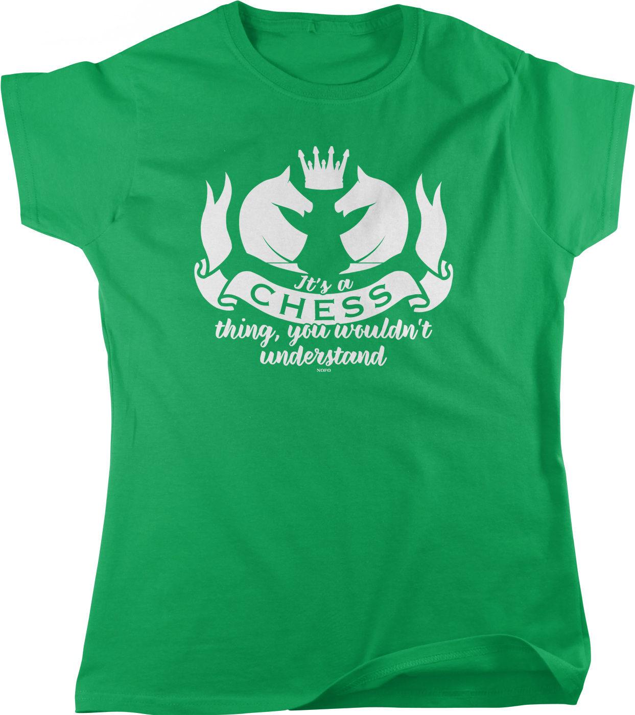 Women's Chess T-Shirt – Soft Cotton Full Cut Shirt | Breathable Casual Chess Apparel