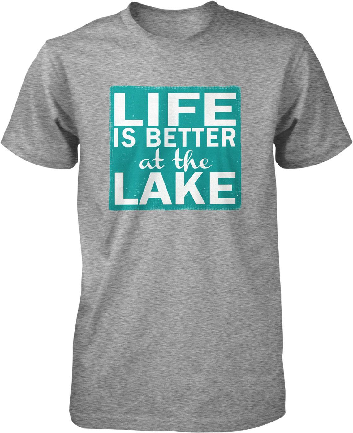 Lake Life T-Shirt – Men's Lake Shirt | Comfortable Cotton Tee for Outdoor Lifestyle