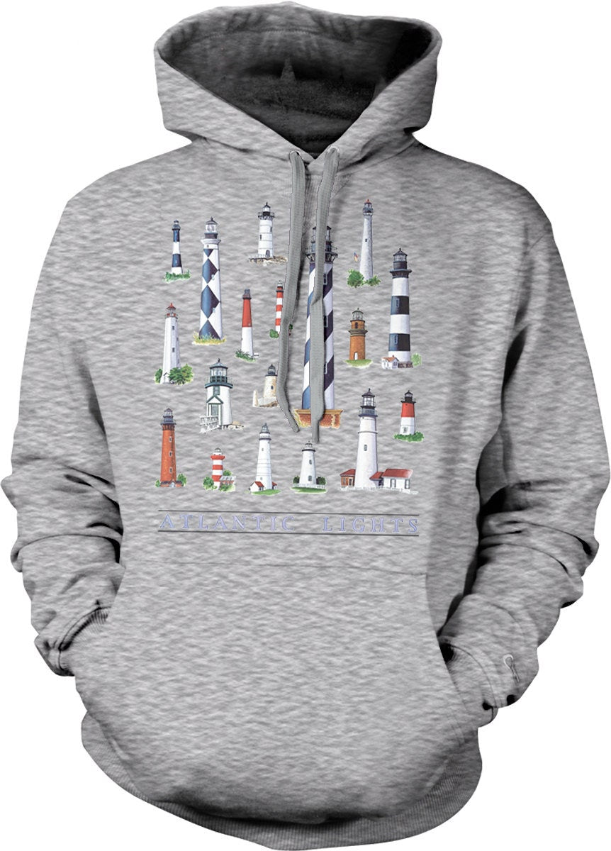 Maritime Hooded Sweatshirt – Coastal Style Hoodie With Pouch Pocket & Durable Cotton Blend