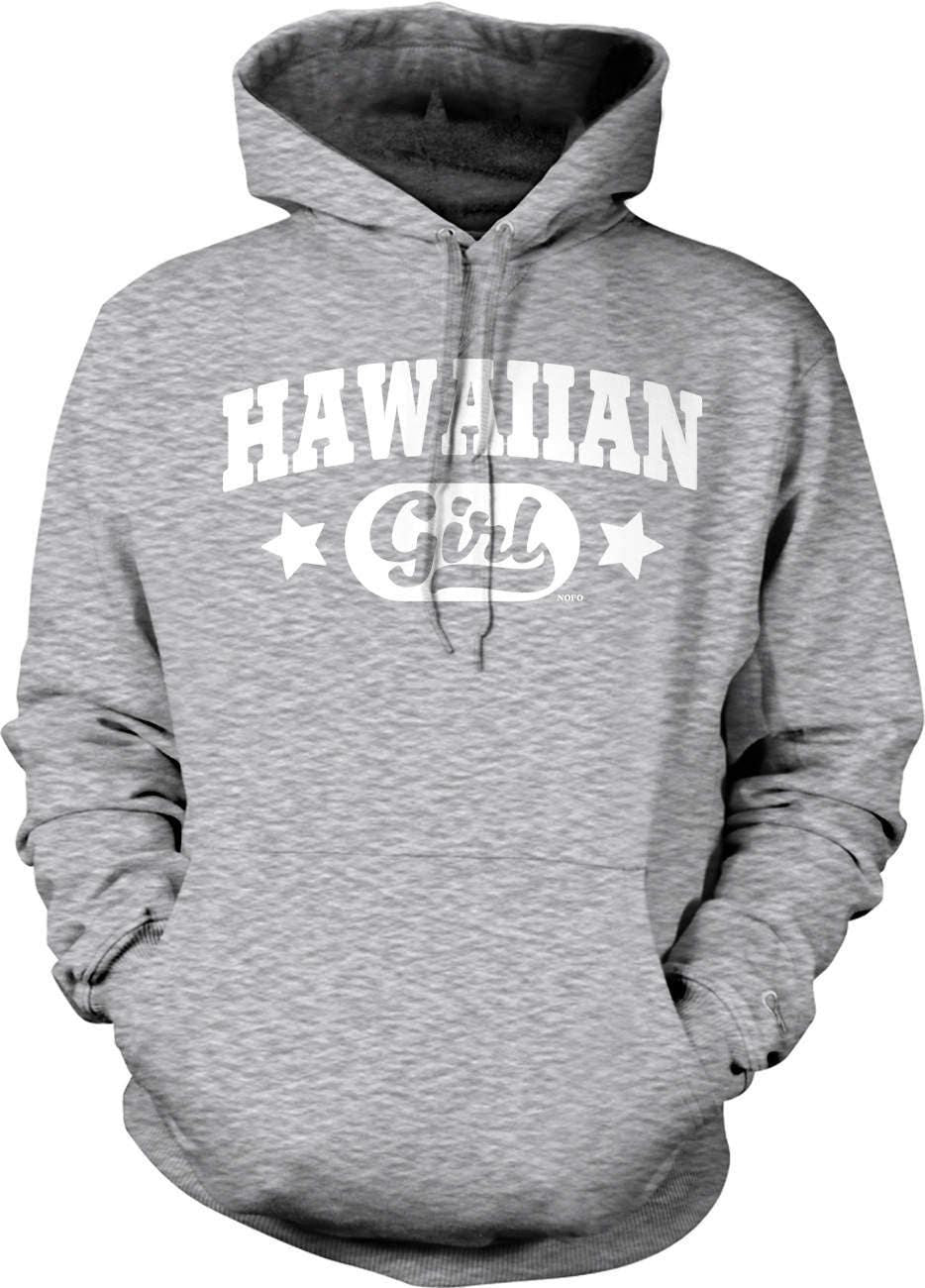Hawaiian Girl Hoodie – Soft Cotton Blend, Aloha Inspired Pouch Pocket Hoodie