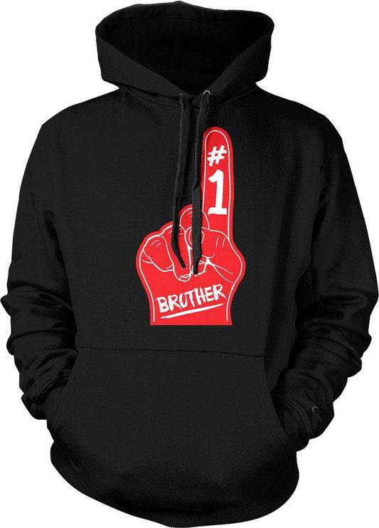 Brother Hoodie – Soft Cotton Blend Casual Sweatshirt With Foam Finger Design