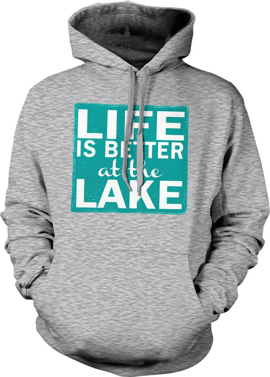 Lake Hooded Sweatshirt – Cozy Lakeside Pullover With Double Ply Hood & Pouch Pocket