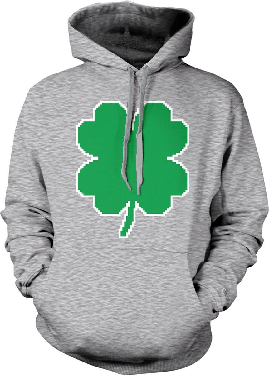 Four Leaf Clover Hoodie - Cozy St Patricks Day Hoodie With Pouch Pocket