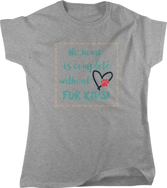 Women's Fur Kids T-Shirt - Soft Cotton Tee | Dog Lover & Cat Person Gift
