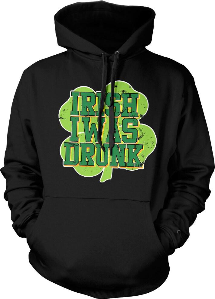 Irish Beer Hoodie - Shamrock Clover Unisex Sweatshirt | Cozy Cotton Blend