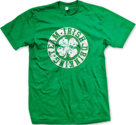 Irish Shamrock T-Shirt - Mens Irish Shirt With Classic Lucky Shamrock Design