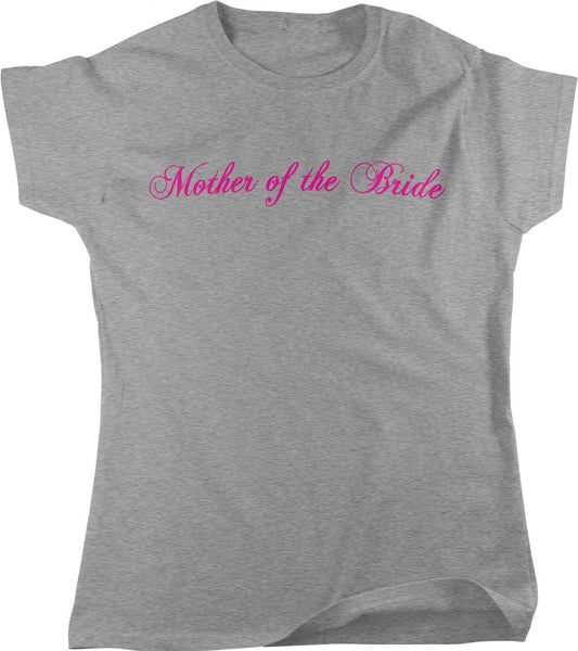 Mother of the Bride T-Shirt - Pink Wedding Party Shirt | Soft Breathable Cotton Tee