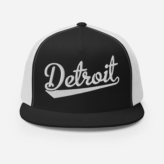 Detroit Snapback Hat – Five Panel Hat With Breathable Mesh & Custom Thread Colors