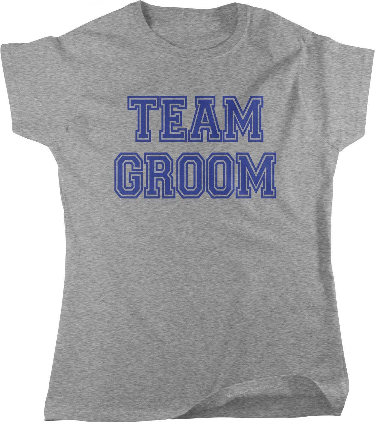 Bachelor Party T-Shirt - Team Groom Entourage Women's Full Cut Cotton Tee