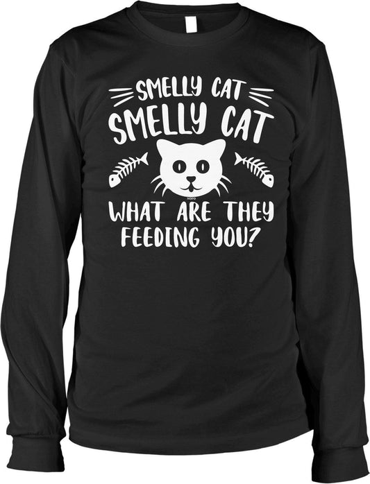 Smelly Cat Shirt – Men's Long Sleeve Soft Cotton TV Sitcom Merchandise Tee