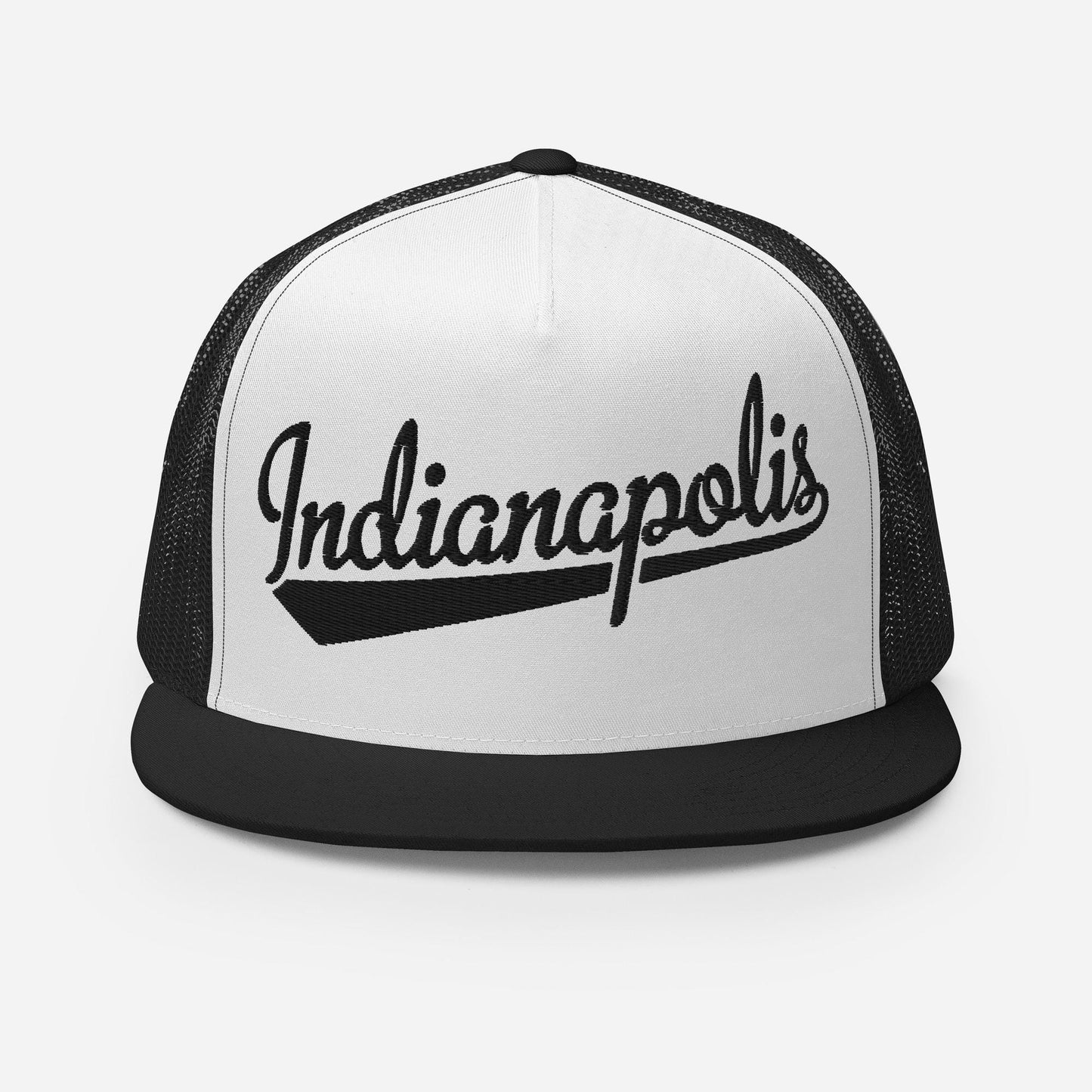 Indianapolis Snapback Trucker Hat - Five Panel Cap With Mesh Back & Flat Bill Snapback