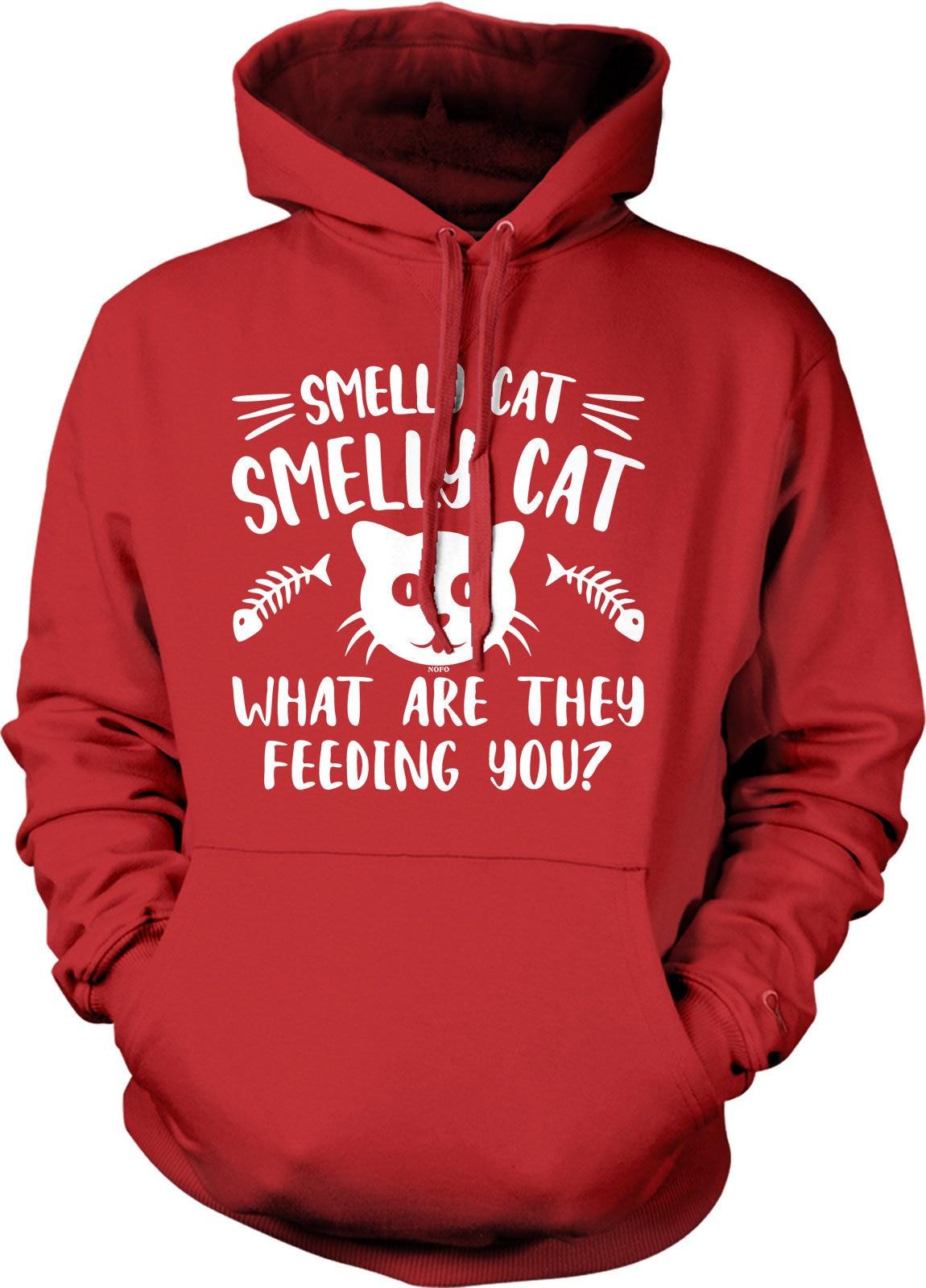 Smelly Cat Hoodie - Cozy Cotton Blend Hooded Sweatshirt with Pouch Pocket