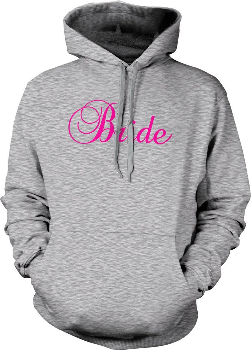 Pink Bride Sweatshirt – Cozy Bachelorette Party Hoodie With Pouch Pocket