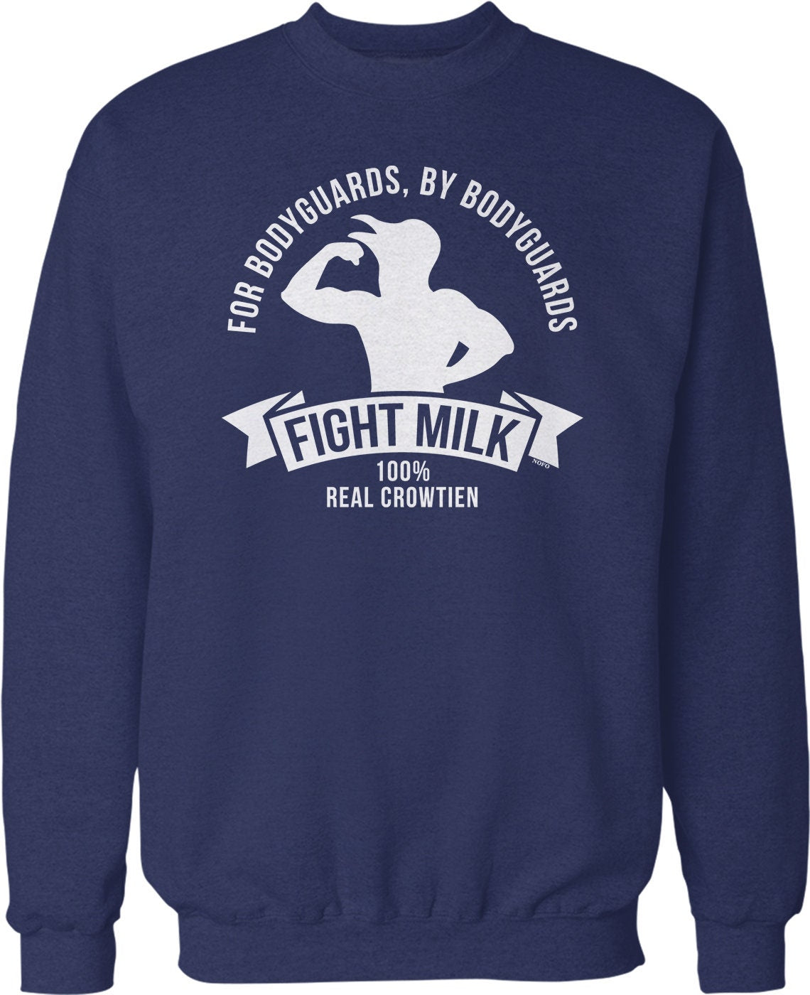 Fight Milk Sweatshirt – Cozy Crew Neck With Bird Lawyer Design, Durable Cotton Blend
