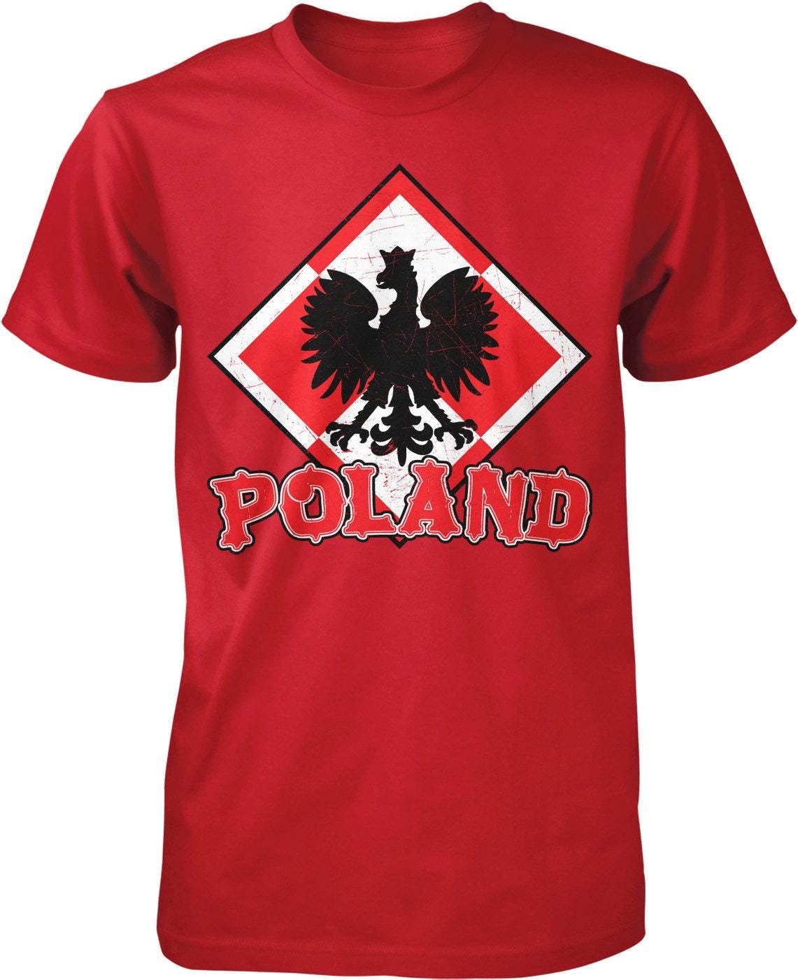 Poland Eagle T-Shirt – Men's Cotton Shirt With White Eagle Design & Durable Seams