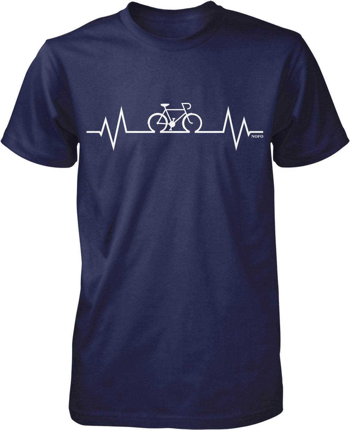 Cycling Men's T-Shirt – Durable Pre-Shrunk Cotton Tee With Taped Neck Seams