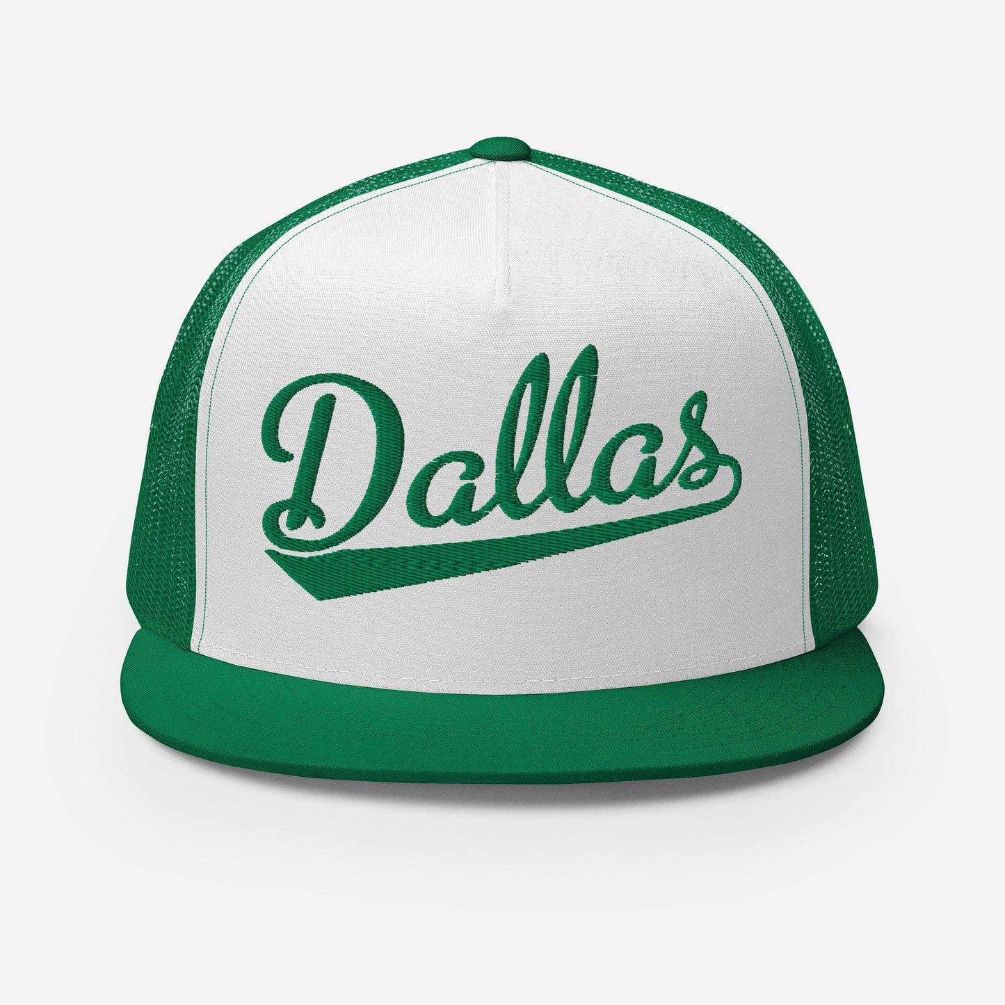 Dallas Snapback Hat – Custom Embroidered Flat Bill Cap with Mesh Back