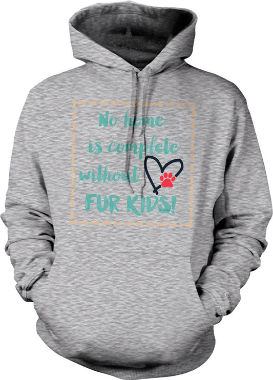 Fur Kids Hooded Sweatshirt - Cozy Cotton Blend Hoodie With Pouch Pocket & Double Ply Hood