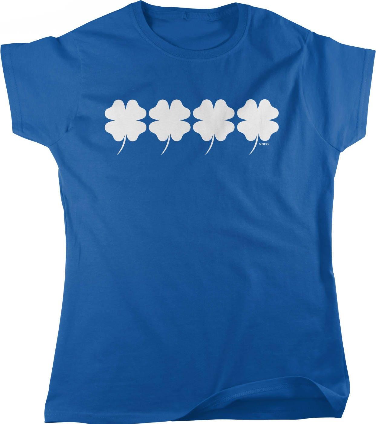 St Patricks Day T-Shirt – Women's Lucky Clover Shirt | Pre Shrunk Cotton Tee