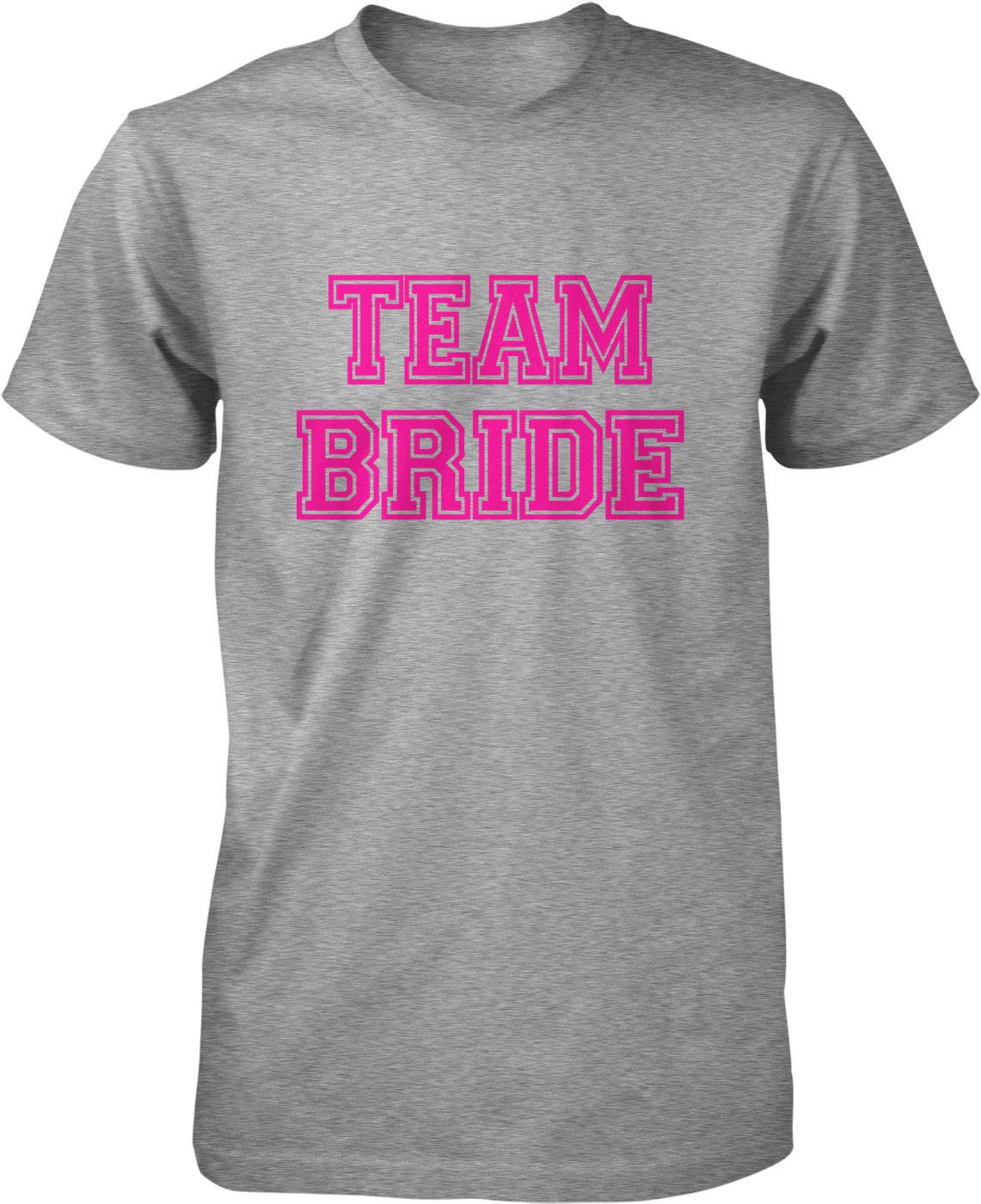 Team Bride T-Shirt – Cotton Men's Wedding Party Tee | Bachelorette Party Shirt