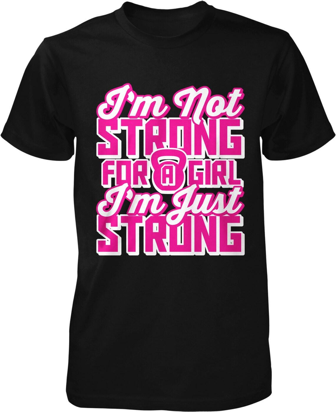 Motivational Workout T-Shirt – Girl Power Apparel Cotton Tee for Fitness Training