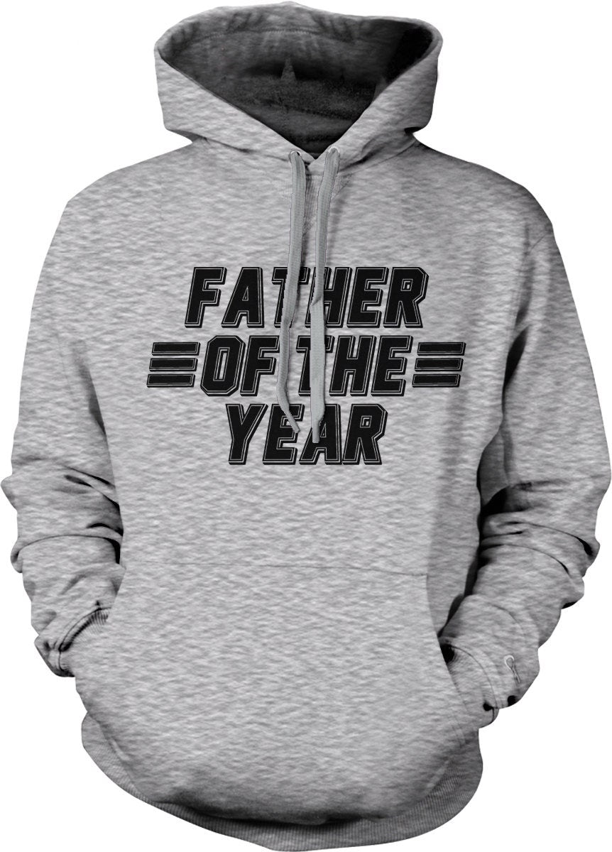 Father Of The Year Hoodie – Casual Cotton Blend Sweatshirt With Pouch Pocket