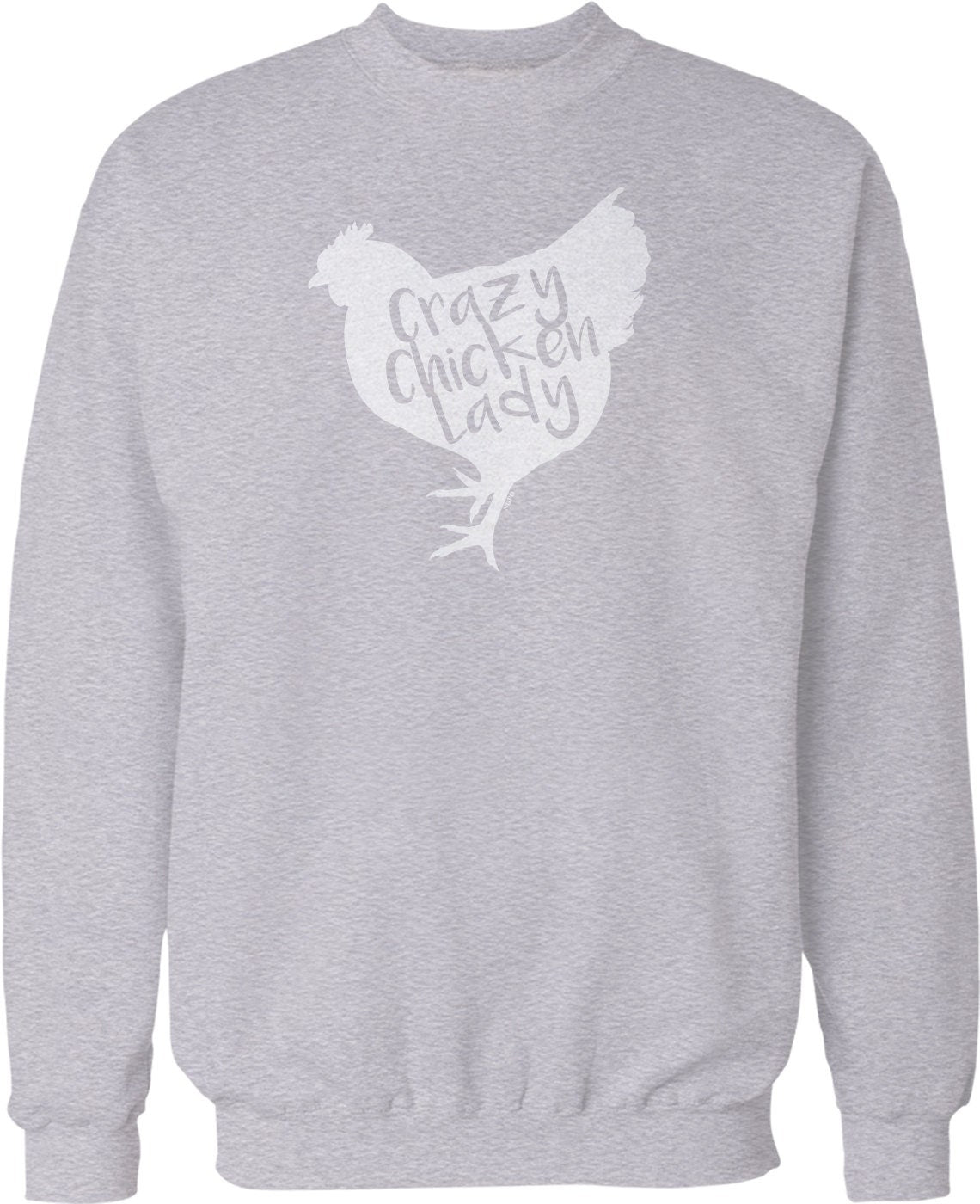 Crazy Chicken Lady Sweatshirt – Funny Reality TV Crew Neck Pullover With Pouch Pocket Hoodie