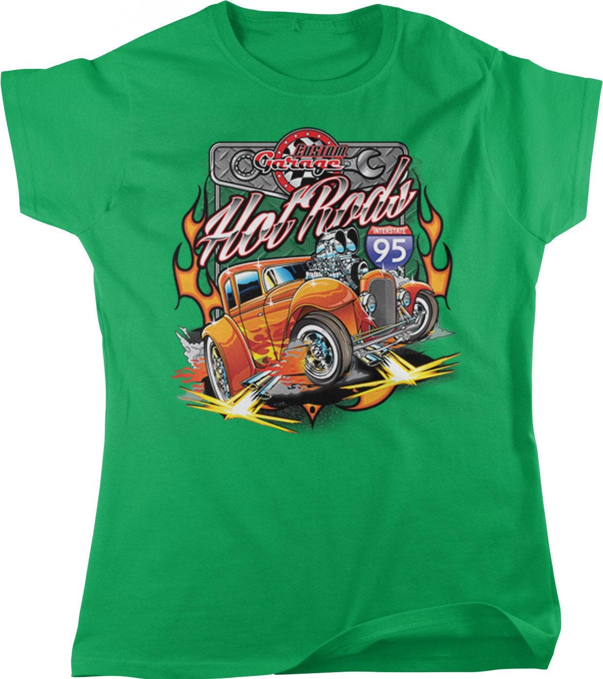Interstate 95 Women's T-Shirt – Vintage Car Shirt | Soft Cotton Tee, Durable Hemmed Sleeves