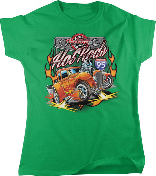 Interstate 95 Women's T-Shirt – Vintage Car Shirt | Soft Cotton Tee, Durable Hemmed Sleeves