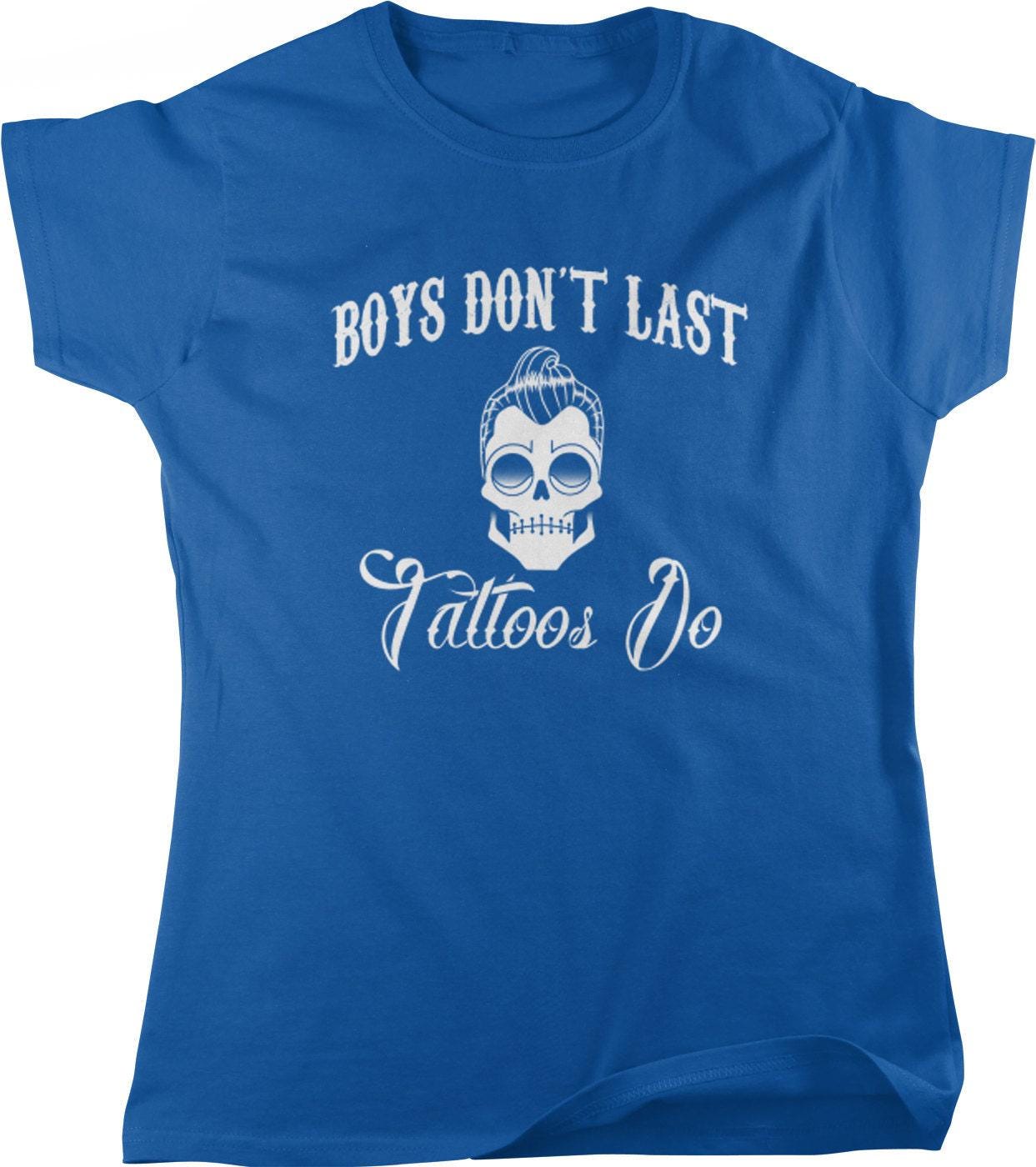 Vintage Tattoo T-Shirt – Women's Tattoo Tee With Star And Skull Design