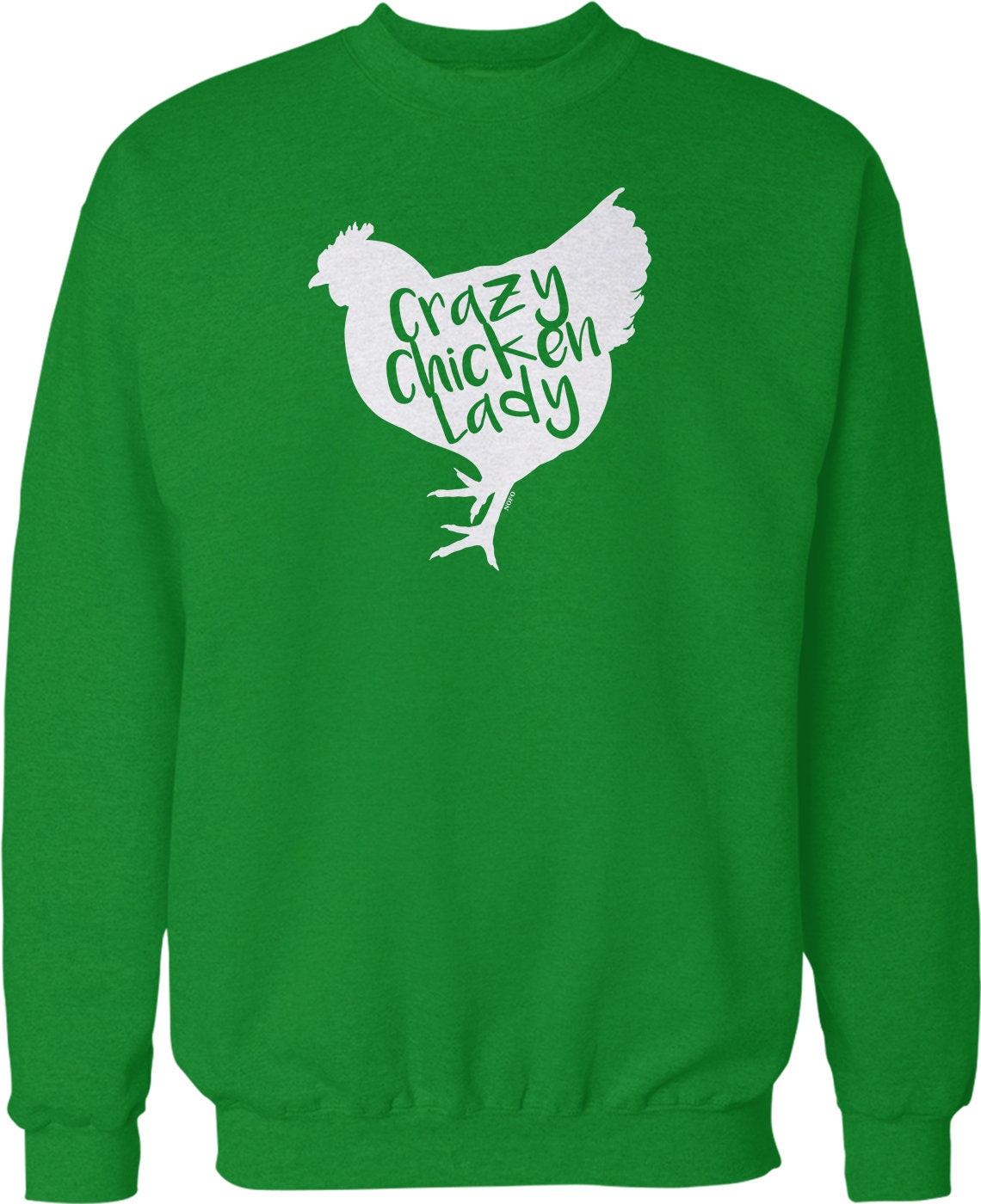 Crazy Chicken Lady Sweatshirt – Funny Reality TV Crew Neck Pullover With Pouch Pocket Hoodie