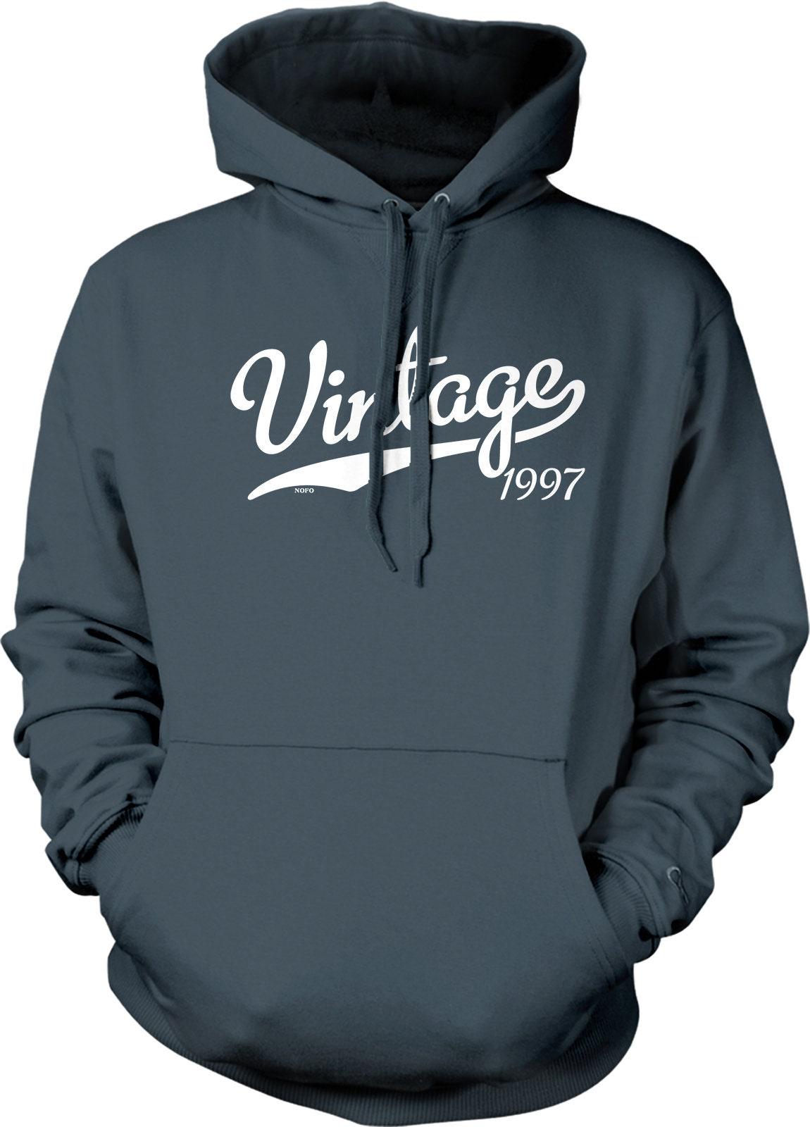 Vintage Hooded Sweatshirt - Retro 1997 Style Hoodie With Soft Durable Fabric & Double Ply Hood