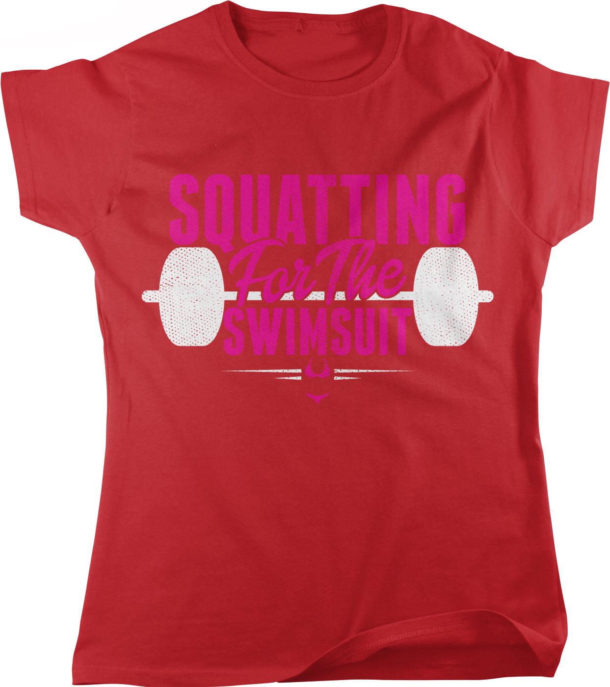 Women's Workout T-Shirt - Comfortable Cotton Gym Tee with Seamless Rib Collar