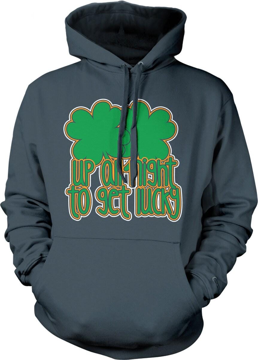 Four Leaf Clover Hoodie - Cozy St Patricks Day Sweatshirt With Celtic Charm